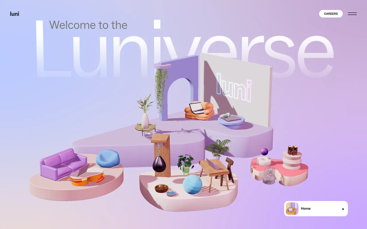 https://www.luni.app website