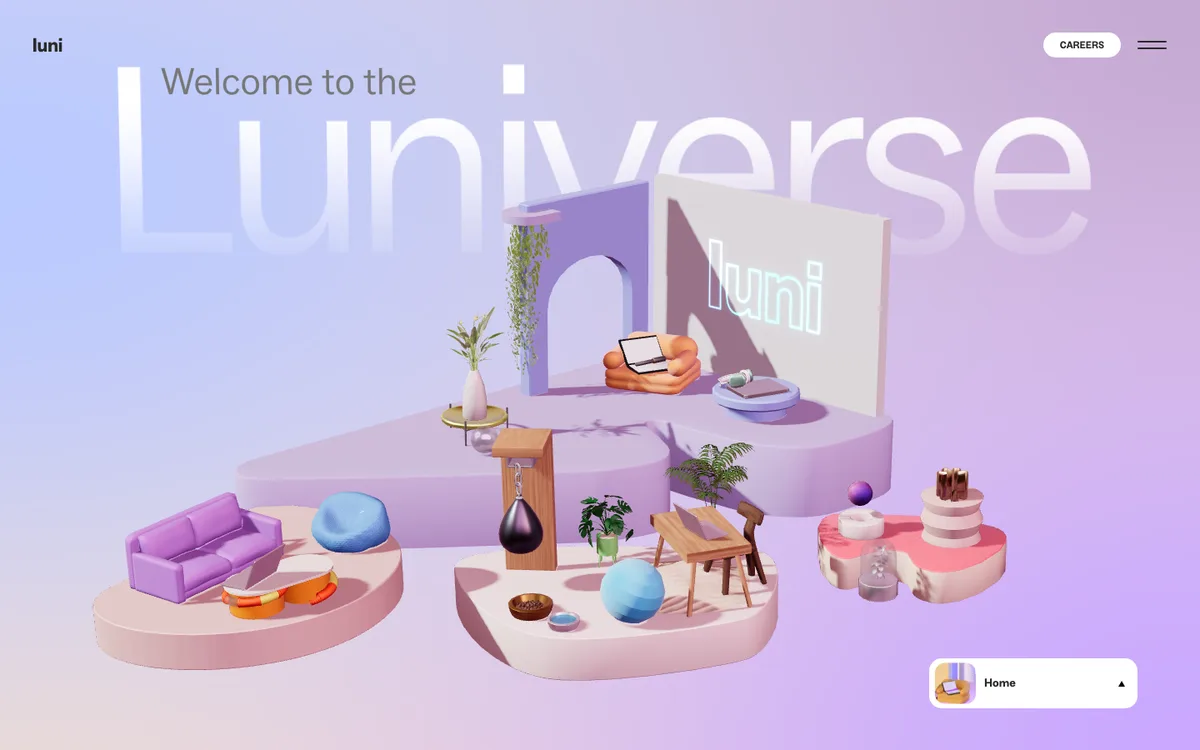 https://www.luni.app website