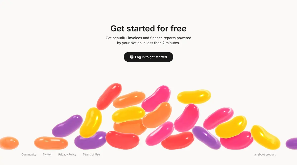 Call to action section of Magic Beans