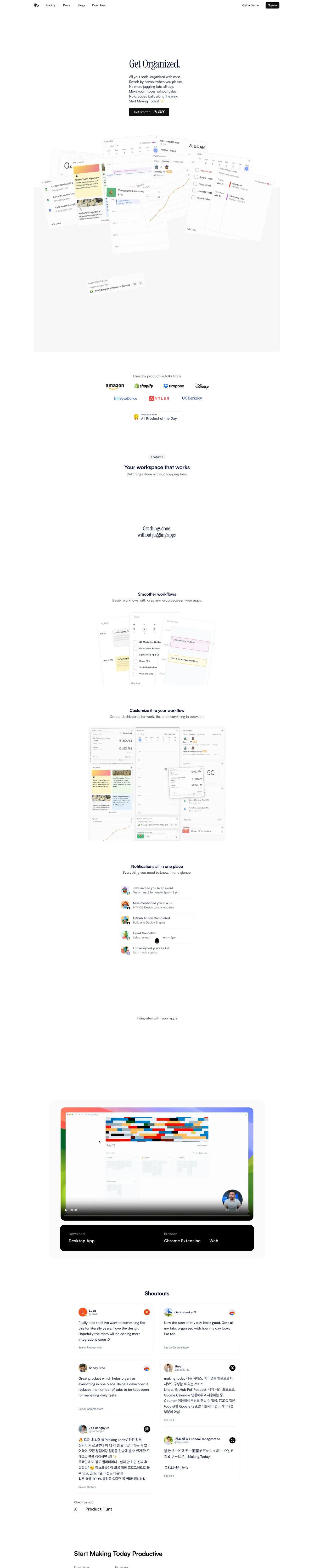 Full-page screenshot of Making Today (making.today)