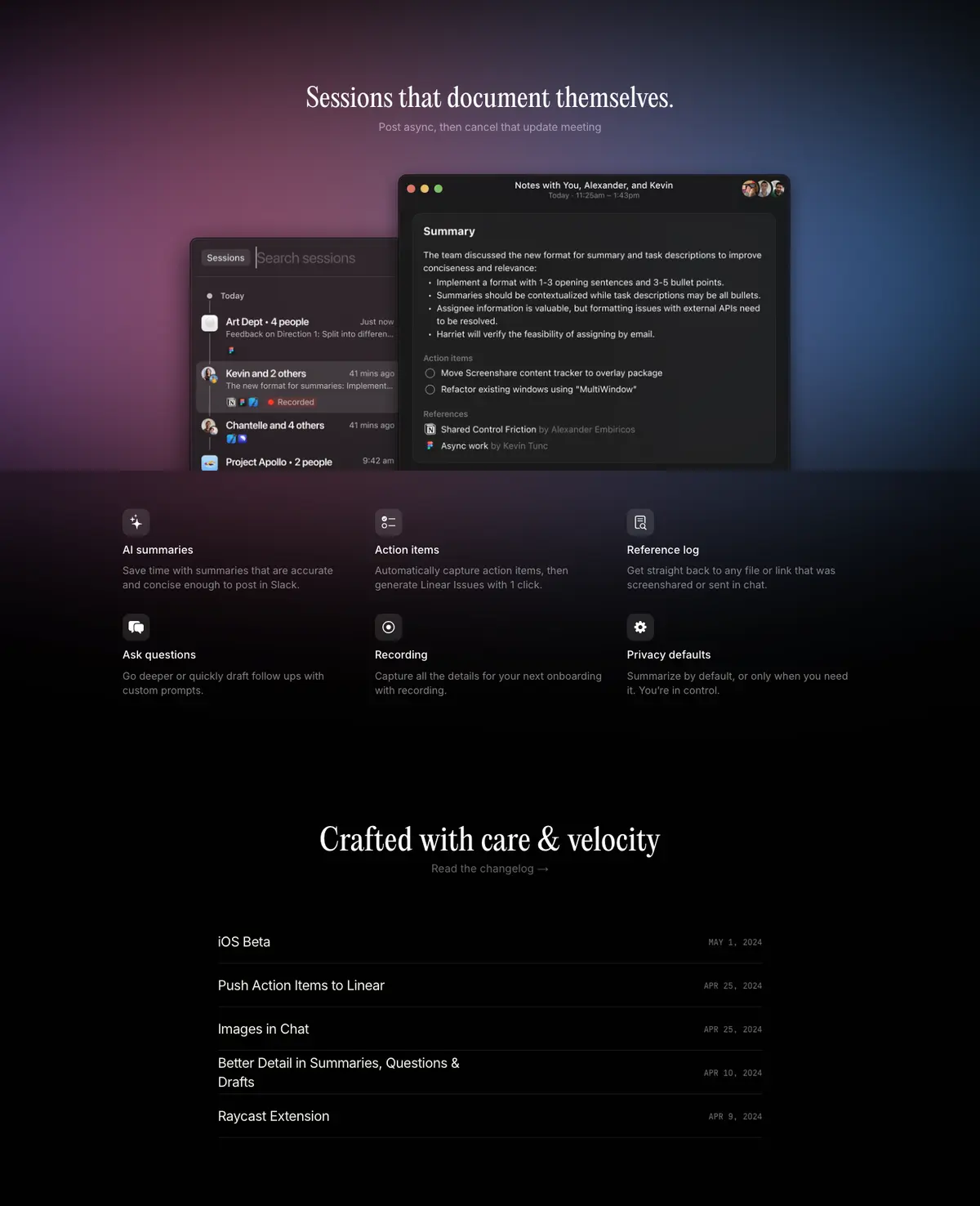 Features section of Multi