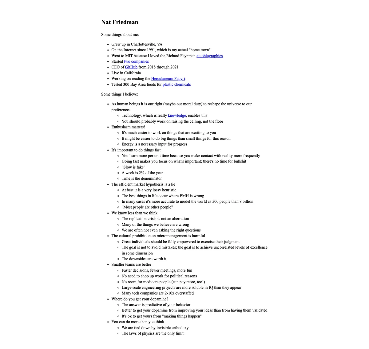 Full-page screenshot of Nat Friedman (nat.org)