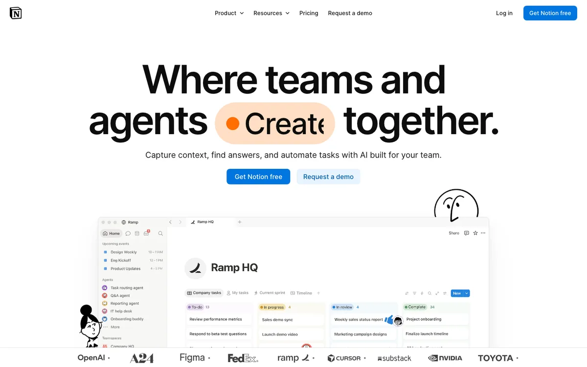 Notion website