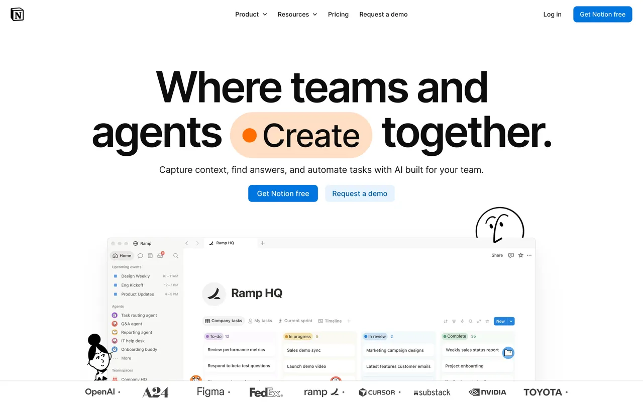 Notion website