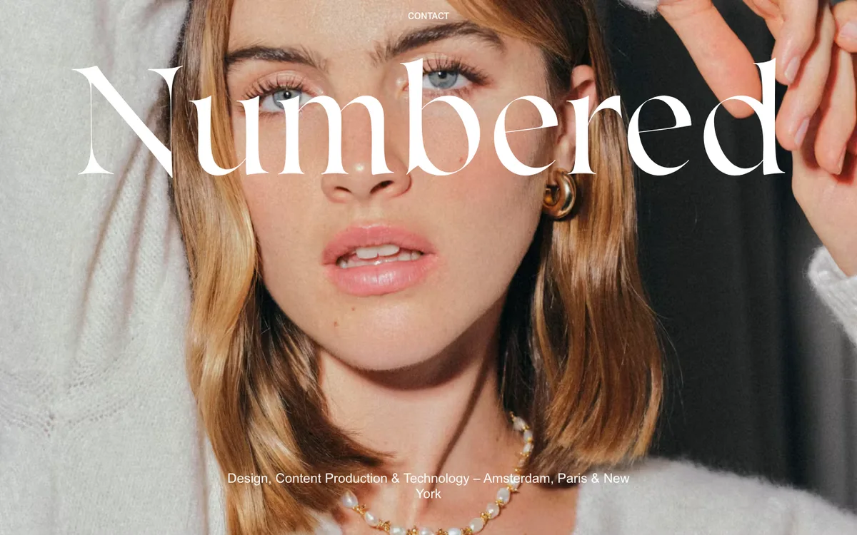 Numbered Studio website
