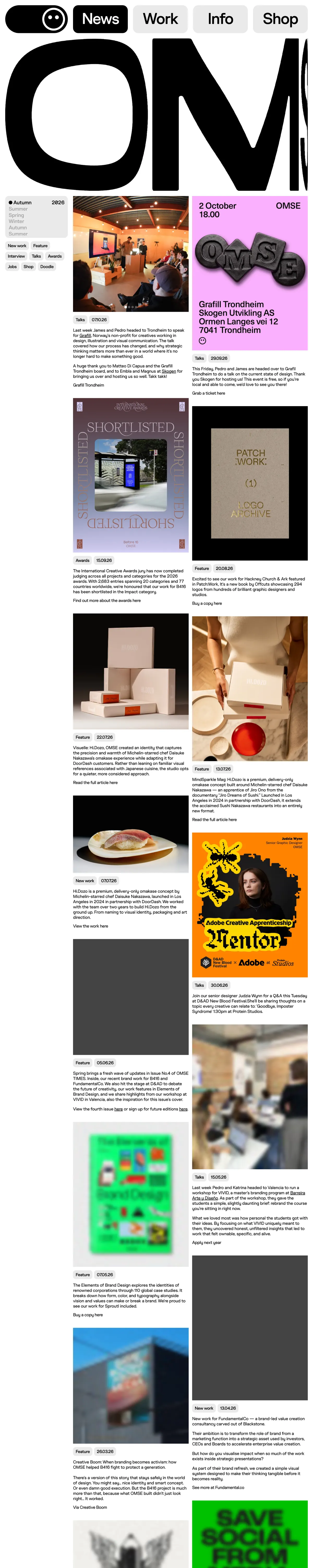 Full-page screenshot of OMSE (omse.co)
