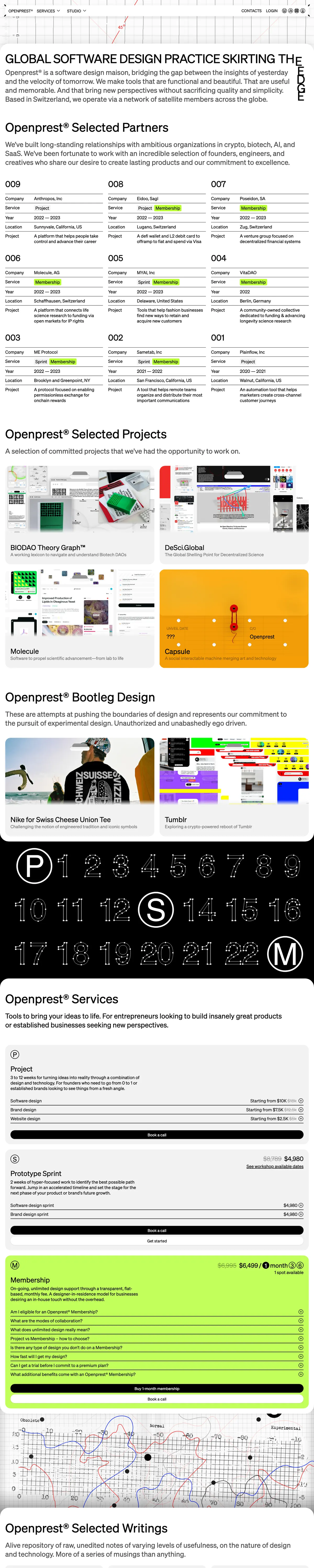 Full-page screenshot of Openprest® Software Practice (openprest.com)