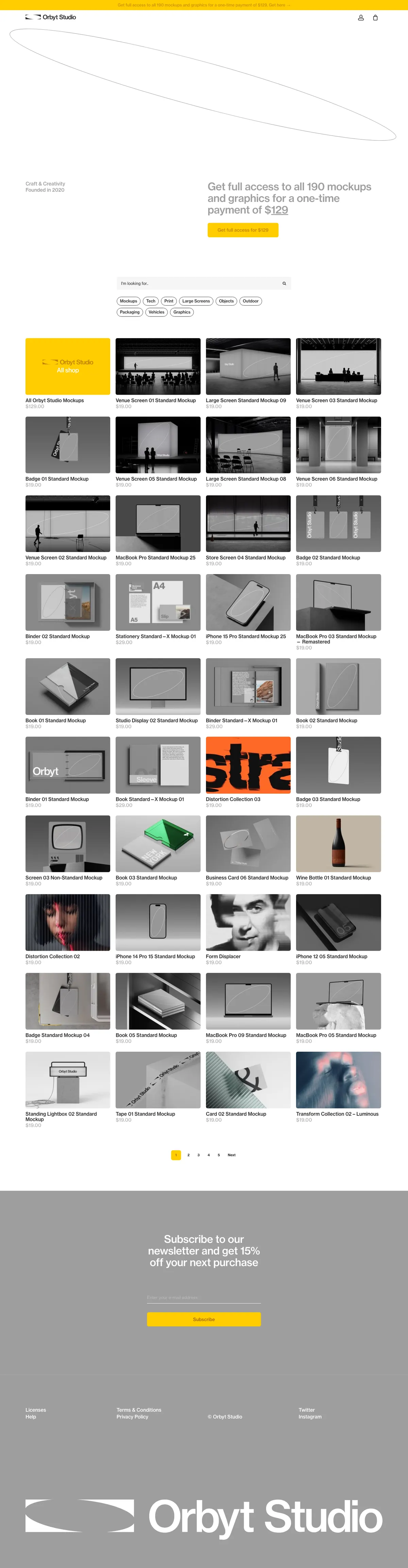 Full-page screenshot of Orbyt Studio • Craft & Creativity (orbyt.studio)