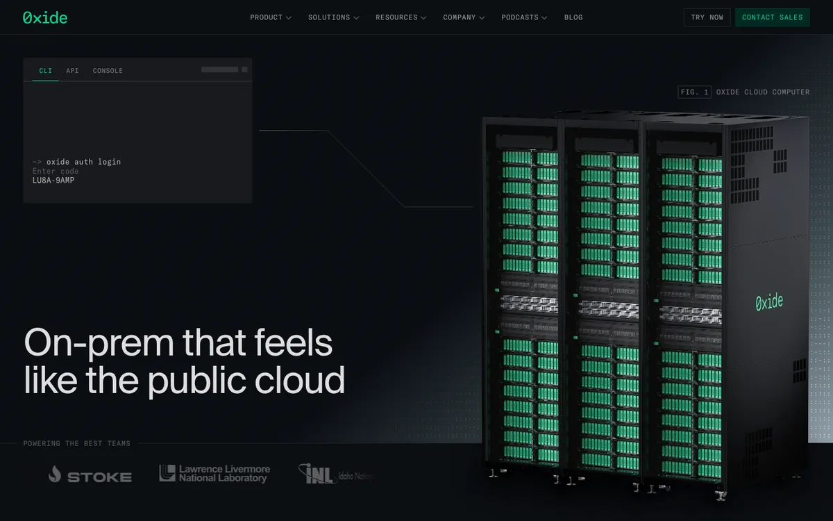 Oxide Computer Company website