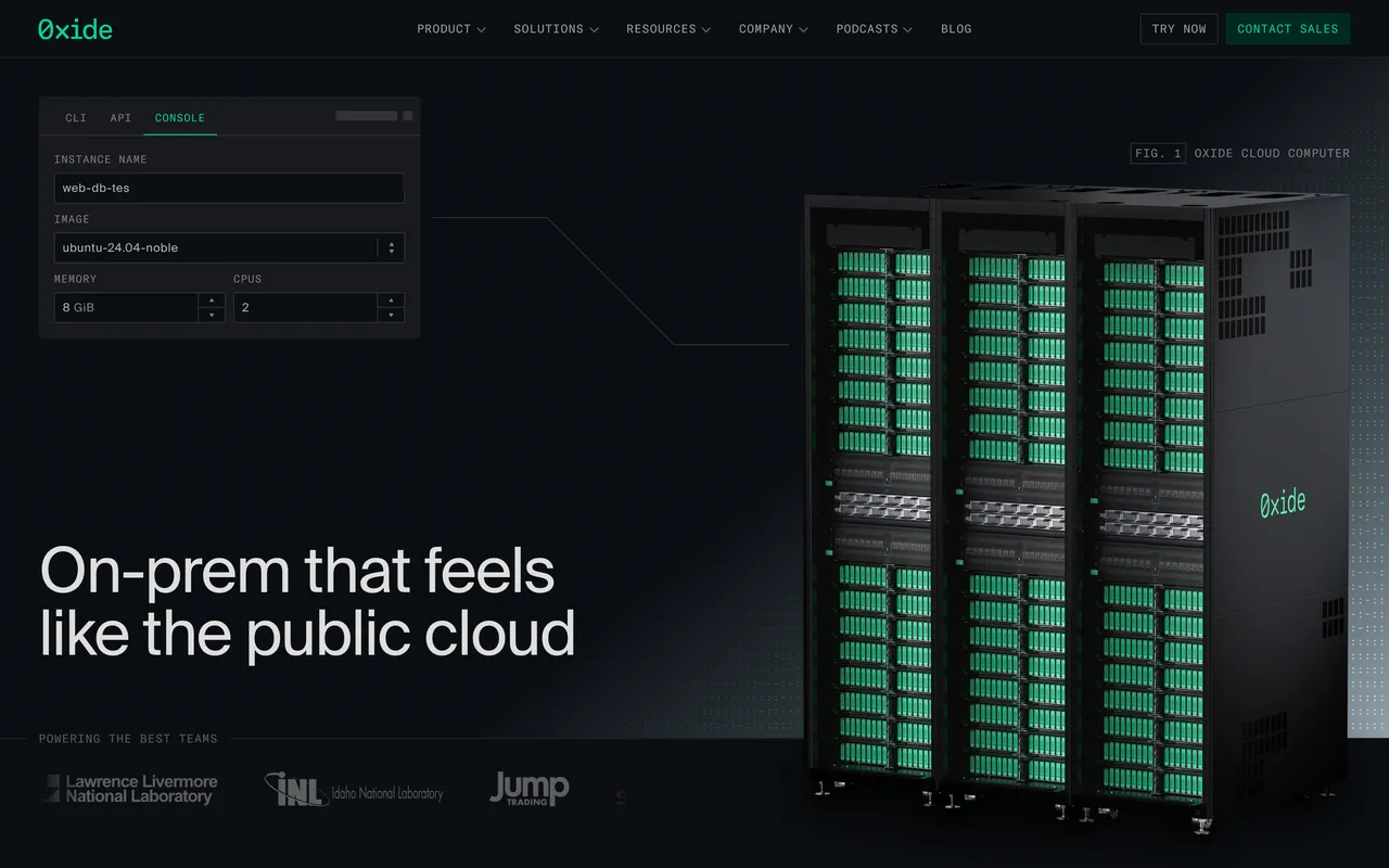 Oxide Computer Company website