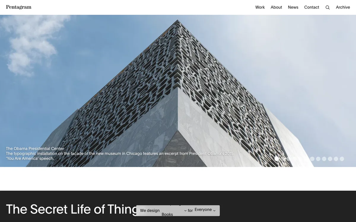 Pentagram website