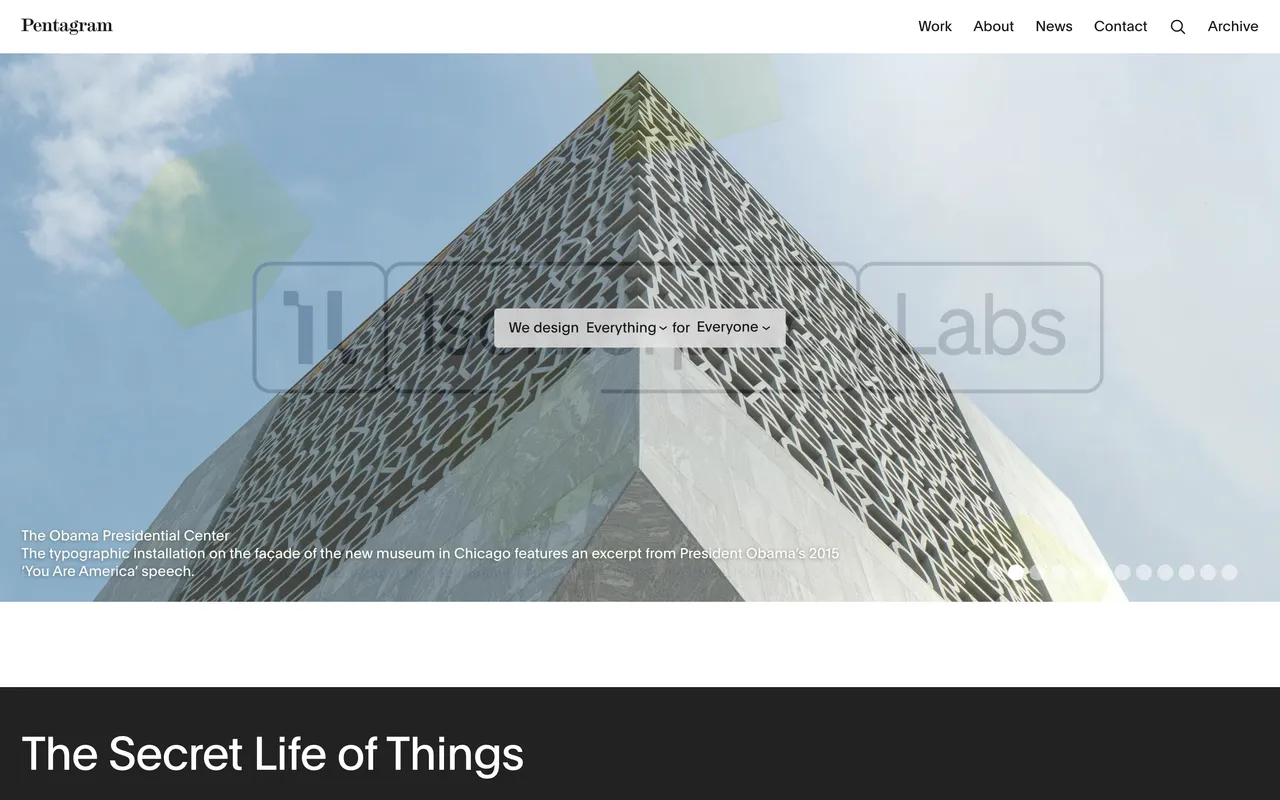 Pentagram website