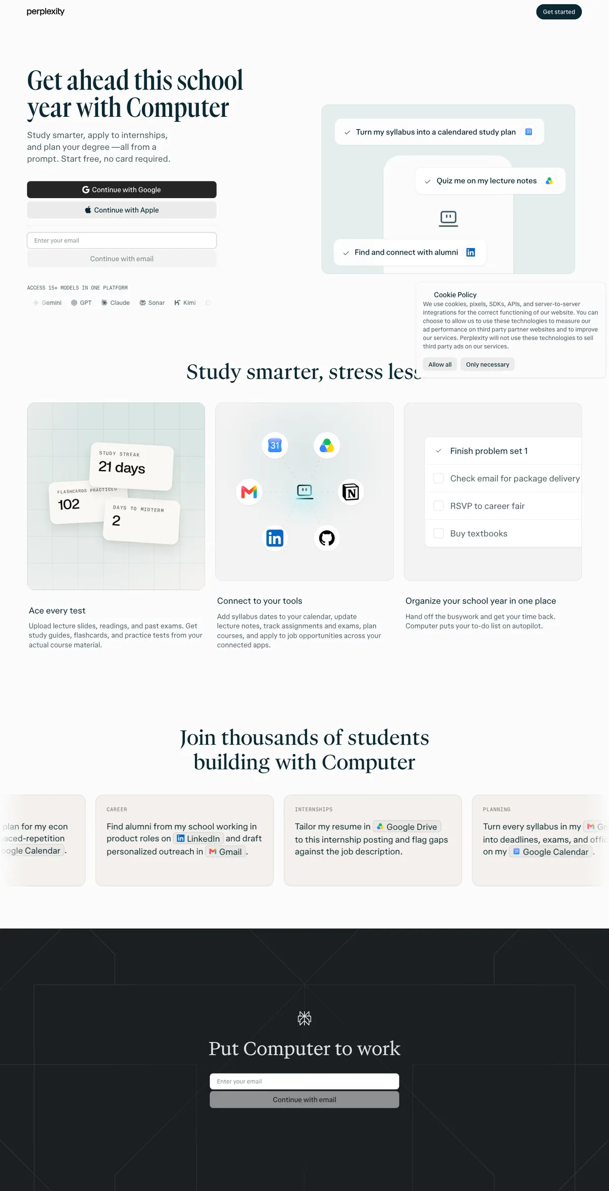 Full-page screenshot of Perplexity Campus Strategist Program 2025 (perplexity.ai)