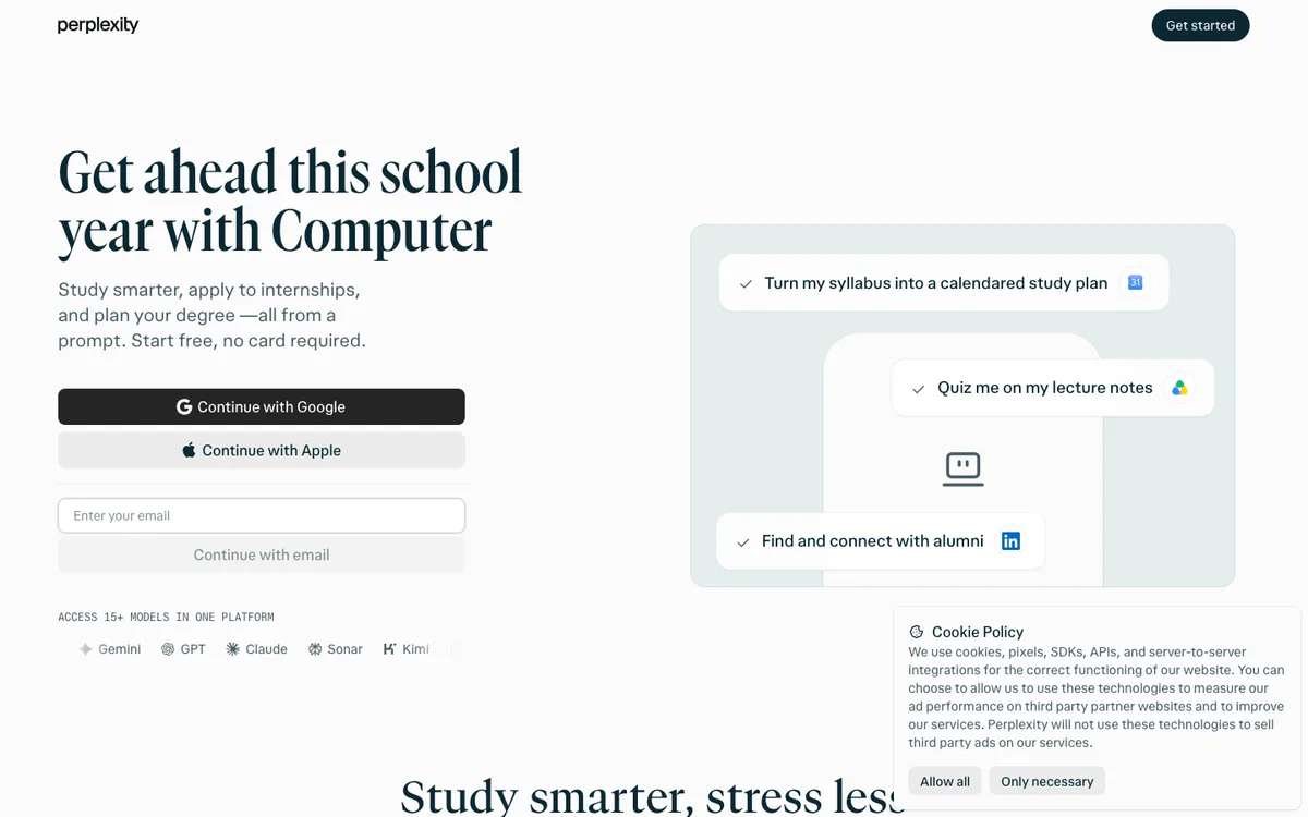 Perplexity Campus Strategist Program 2025 website