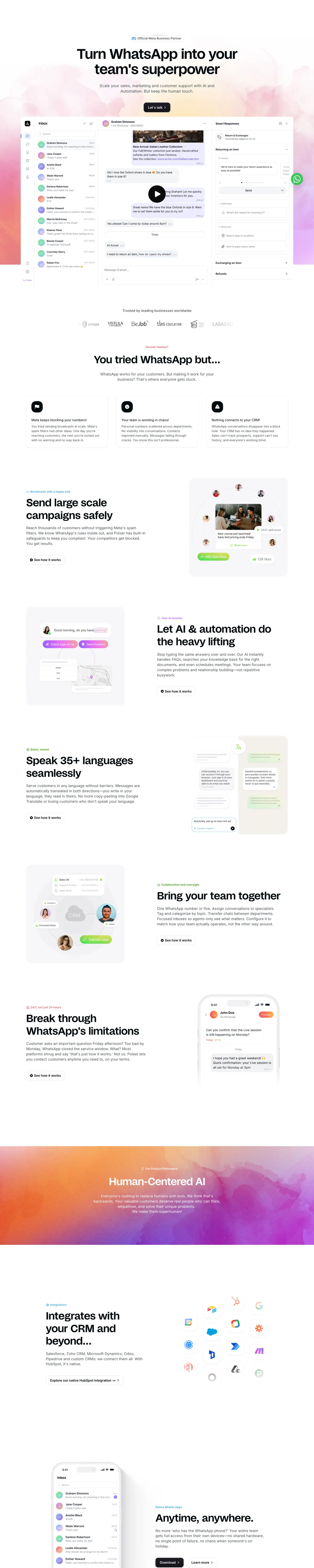 Full-page screenshot of Polser (polser.io)