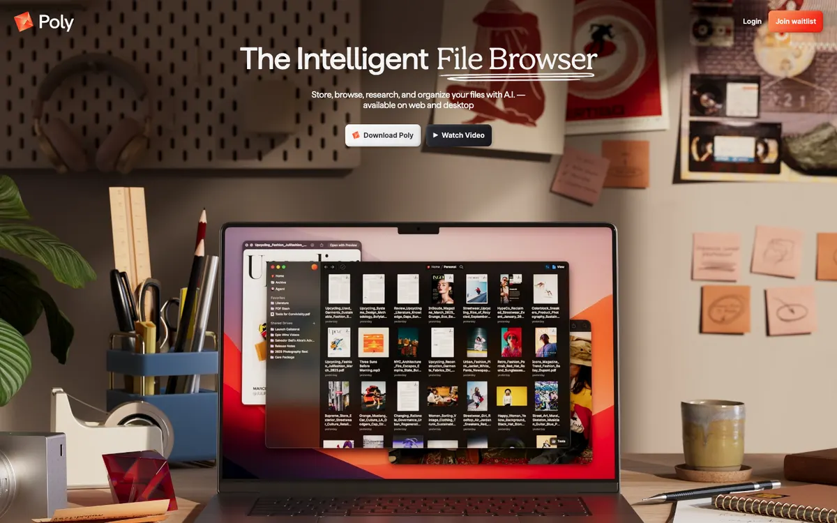 Full-page screenshot of Poly (poly.app)