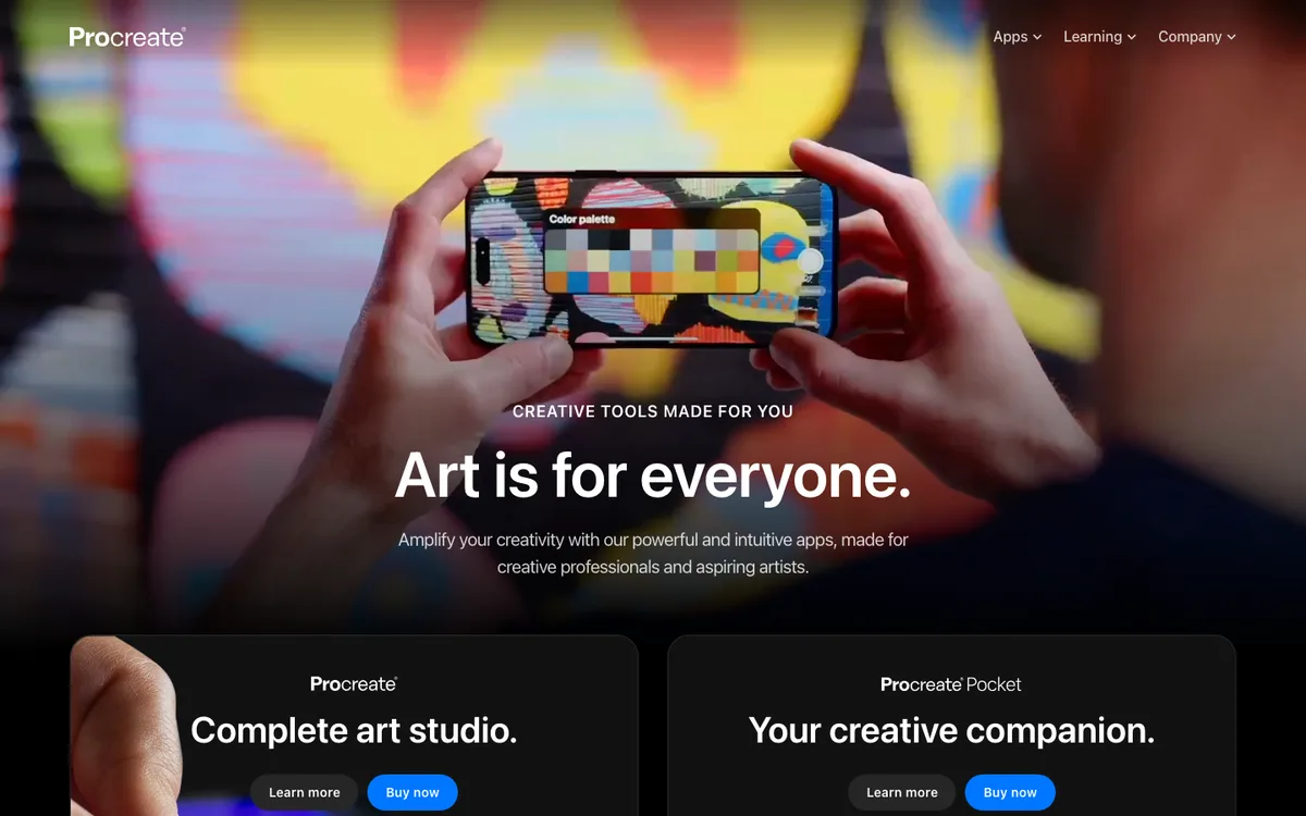 Procreate® website