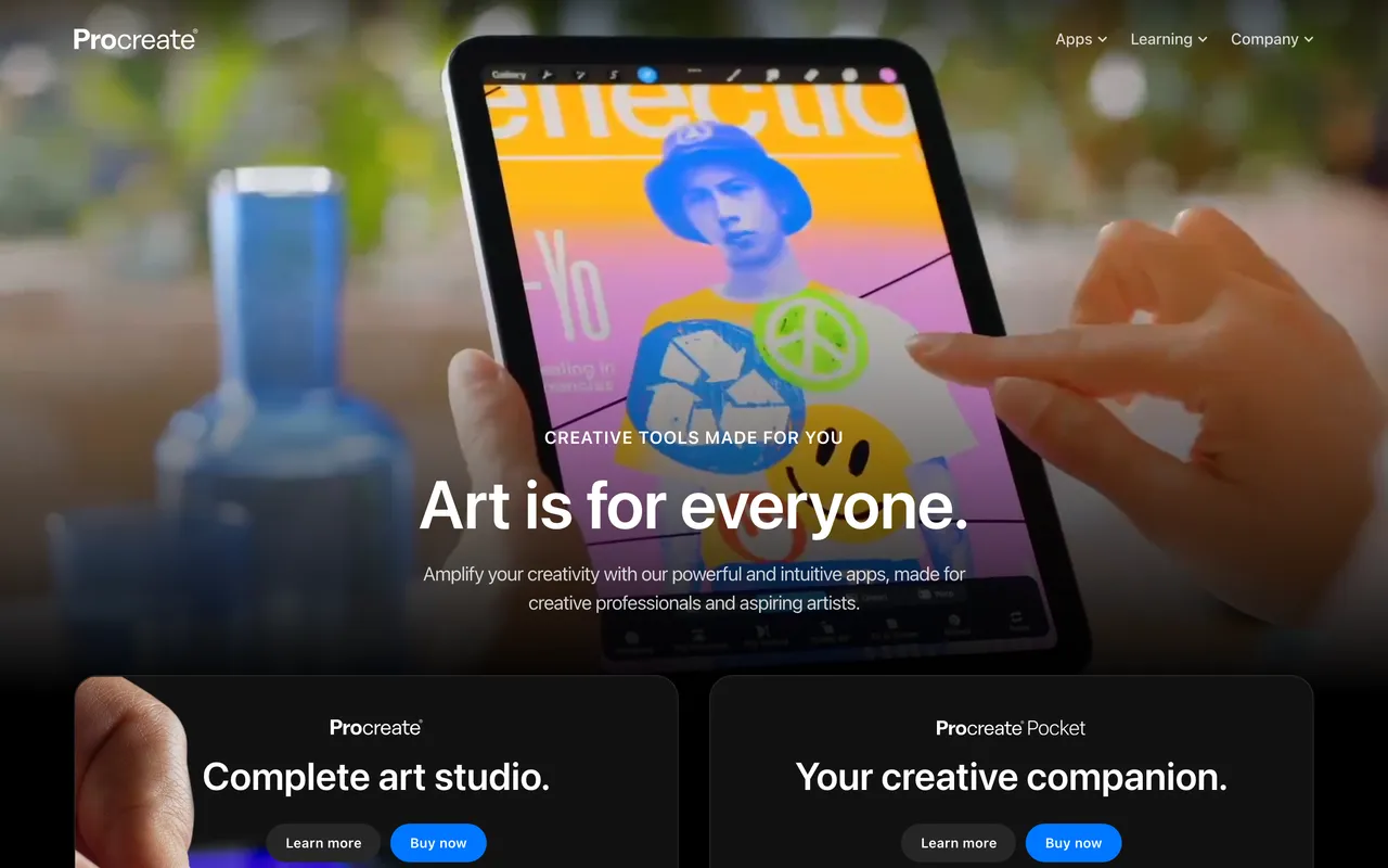 Procreate® website