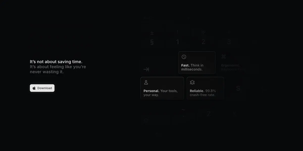 Features section of Raycast