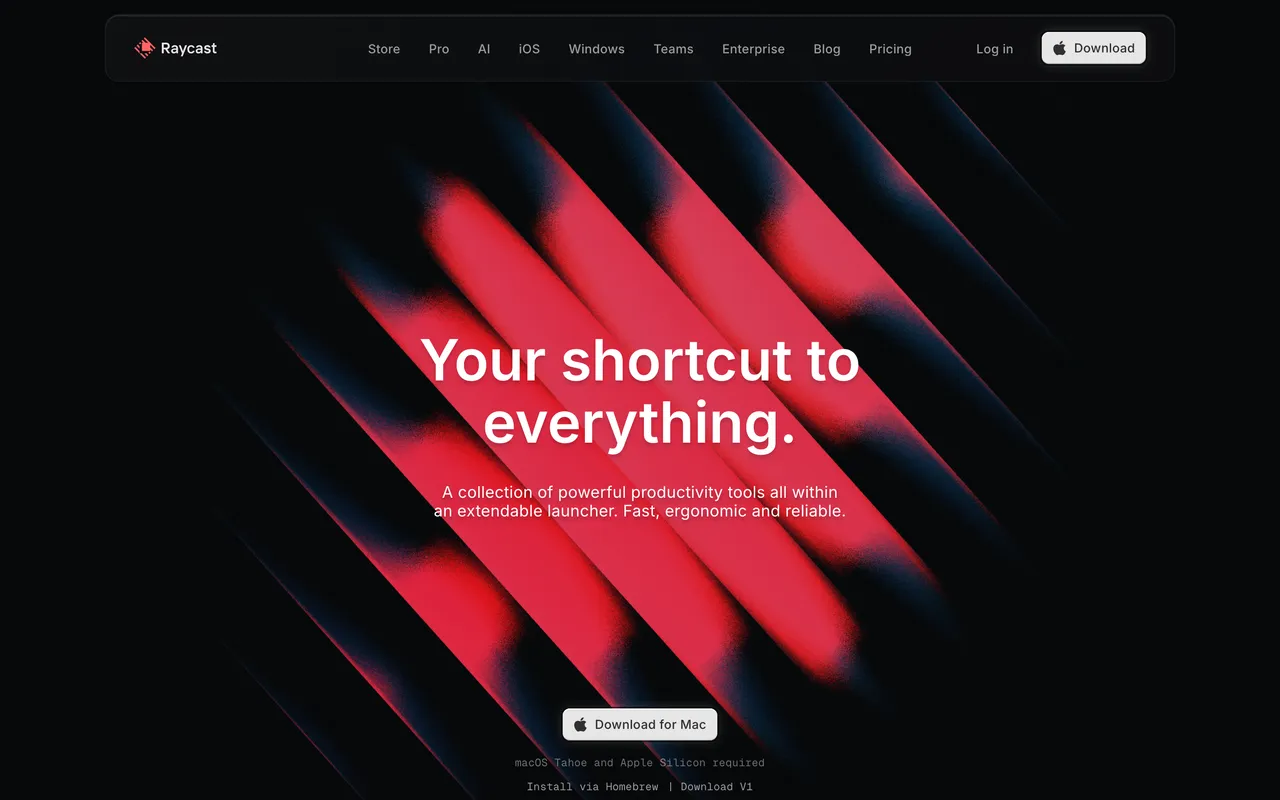 Raycast website