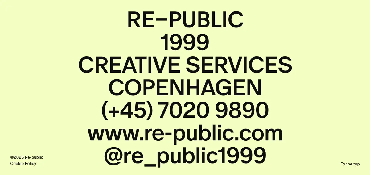 Footer section of Re-public