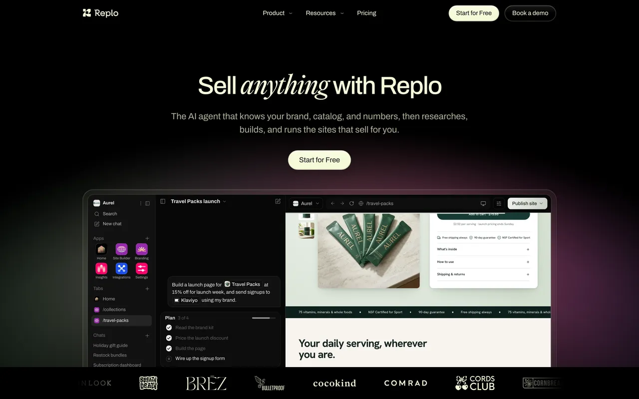 Replo website