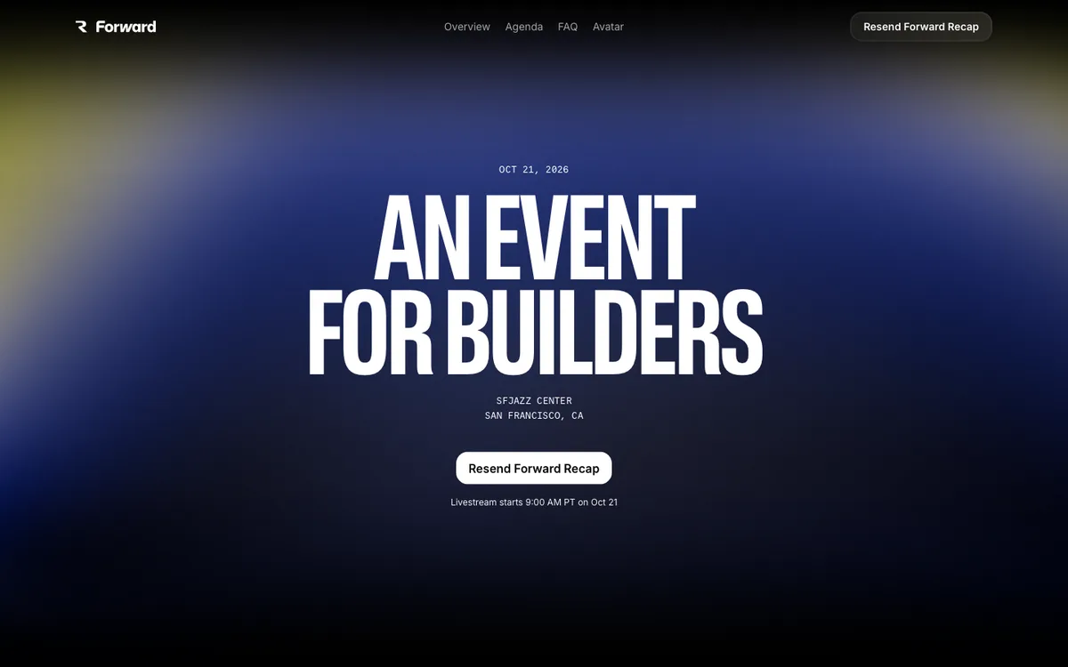 Resend Forward website