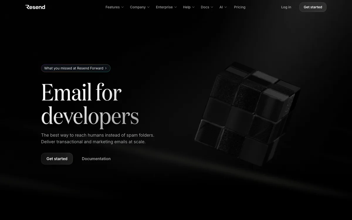 Resend website