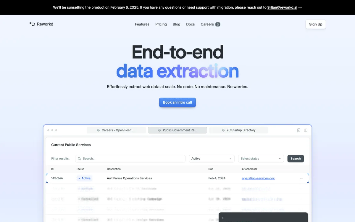 Reworkd AI website