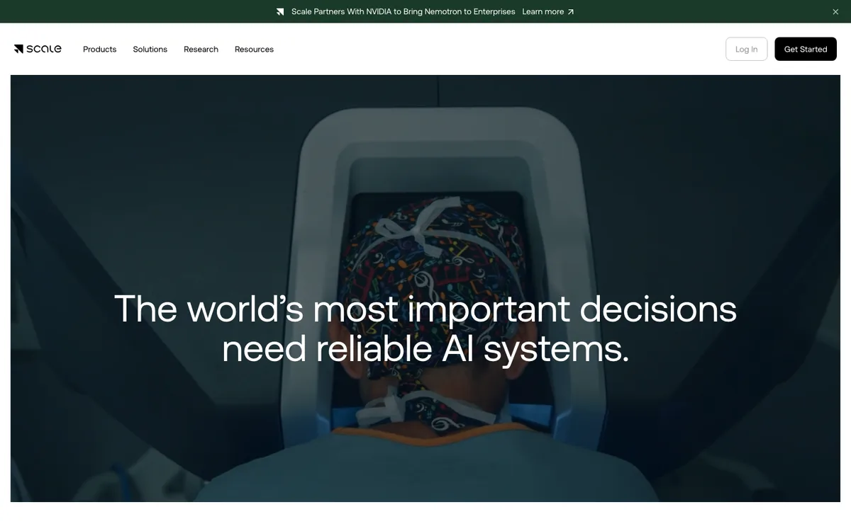 Scale AI website
