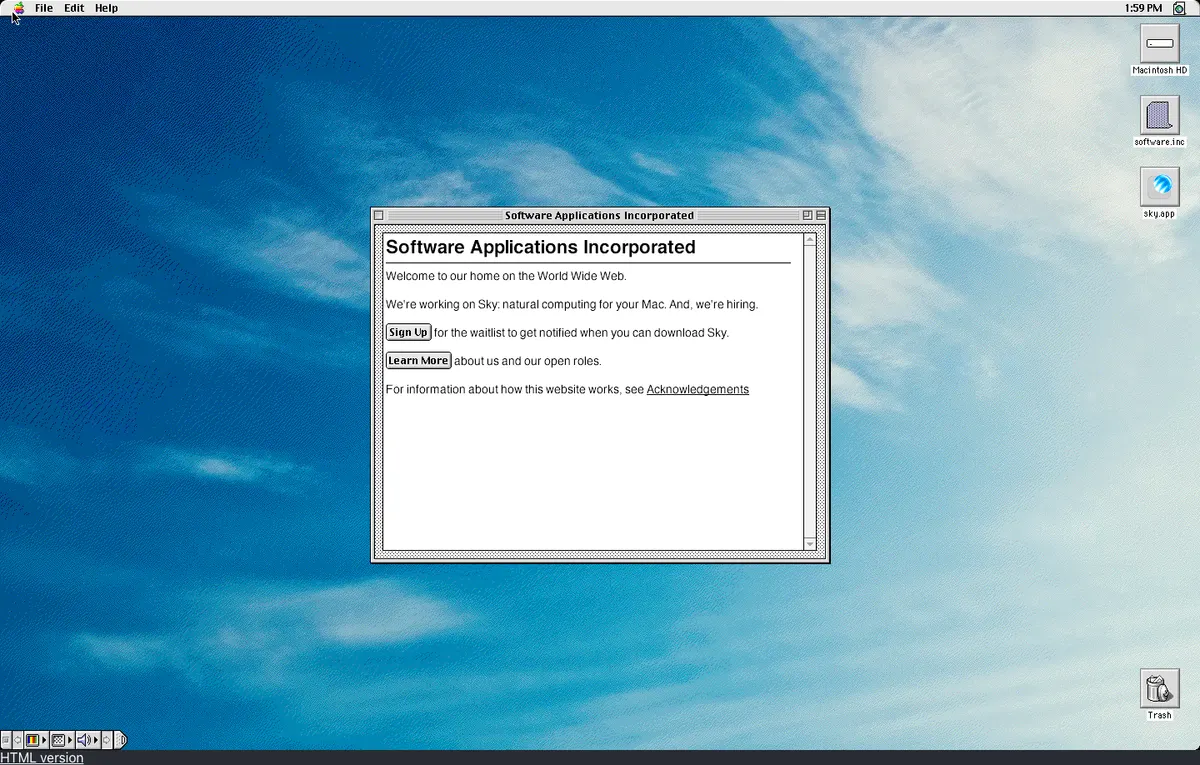 Full-page screenshot of Software Applications Incorporated (software.inc)