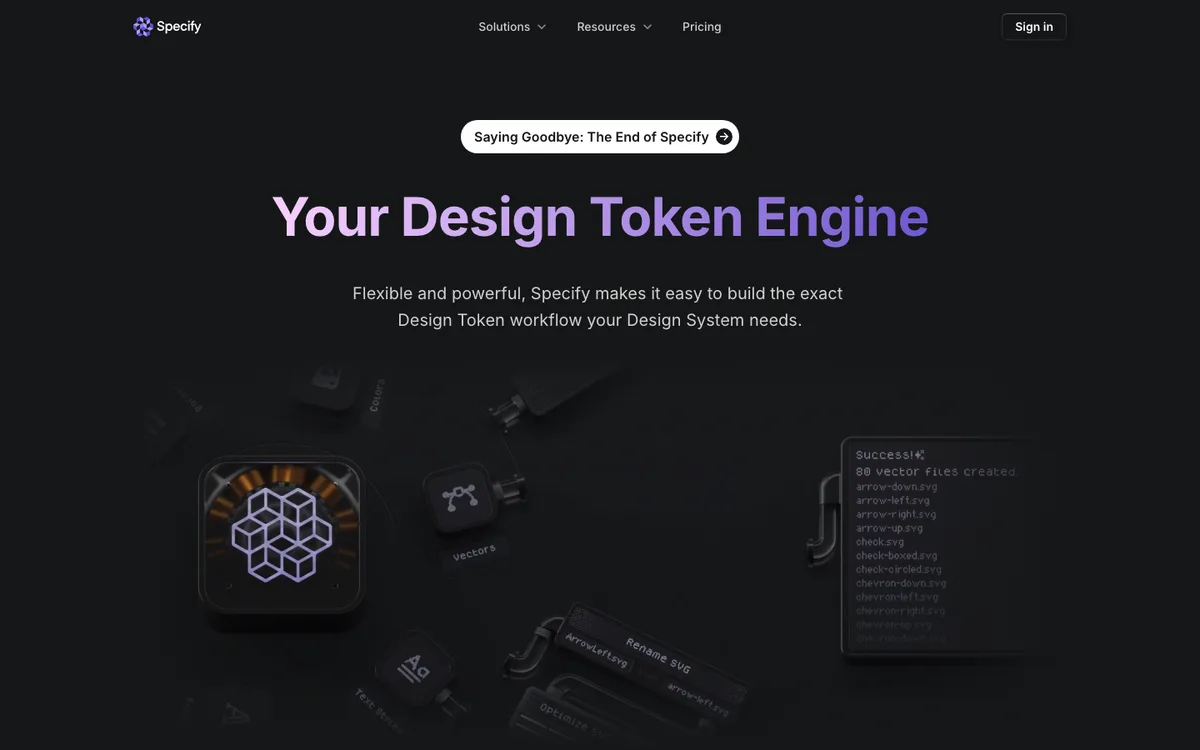 Specify website