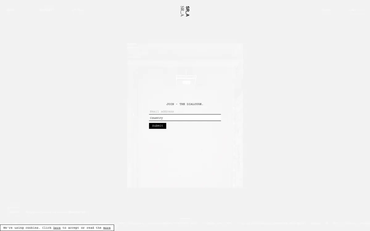 Full-page screenshot of SR_A SR_A Boutique (sr-a.com)