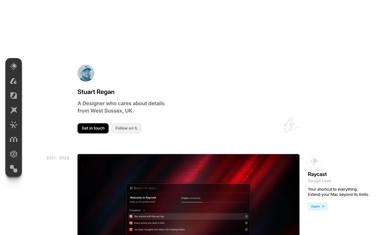 Stuart Regan website