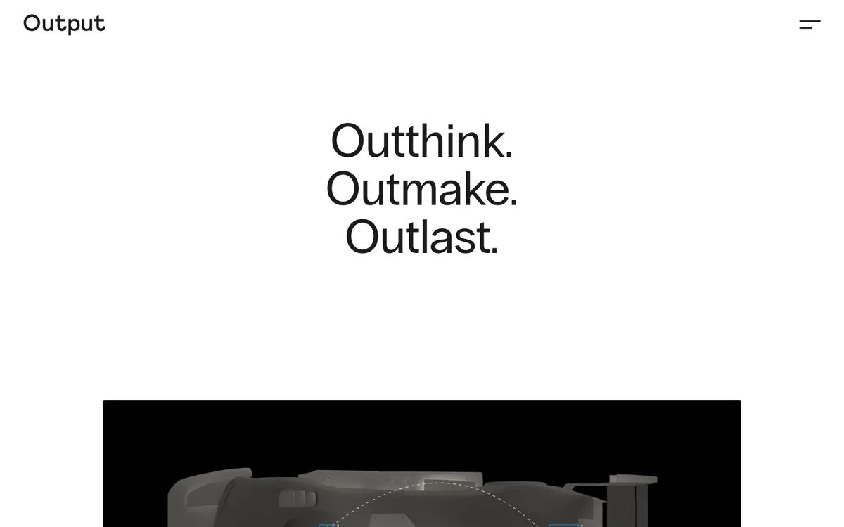 Output website