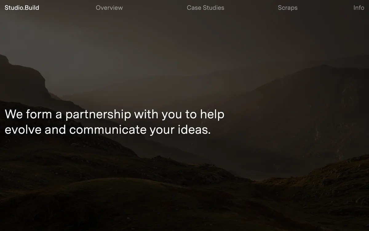Studio.Build website