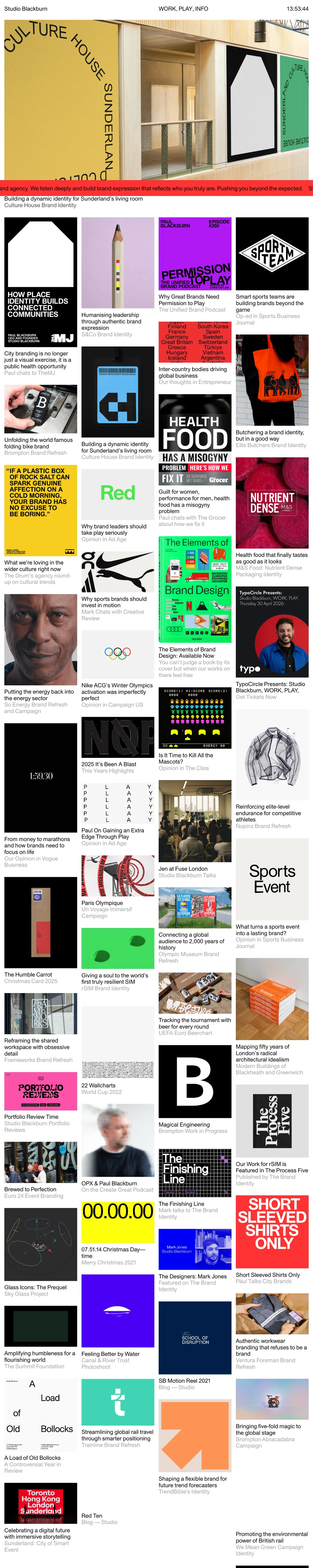 Full-page screenshot of Studio Blackburn (studioblackburn.com)