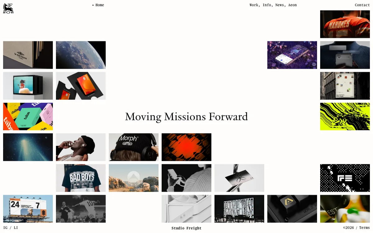 Studio Freight website