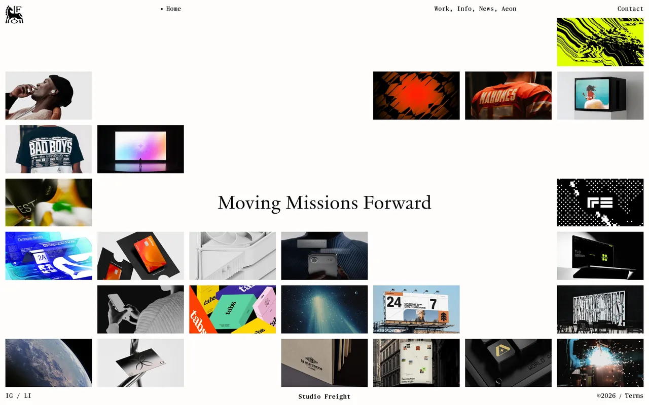 Studio Freight website