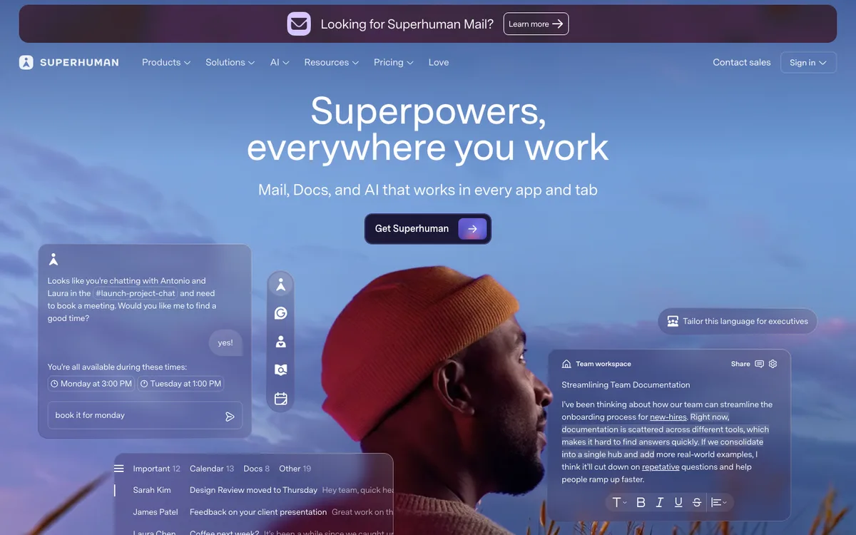 Superhuman website