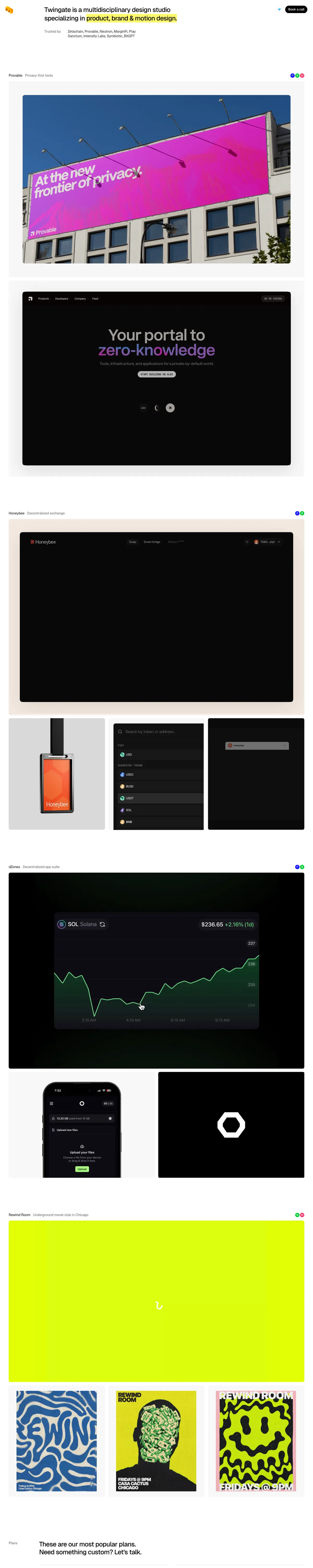 Full-page screenshot of Twingate Studio (twingate.studio)