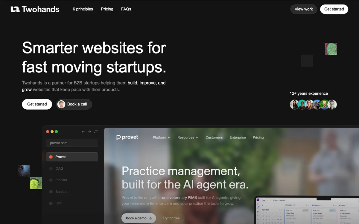 Two Hands website