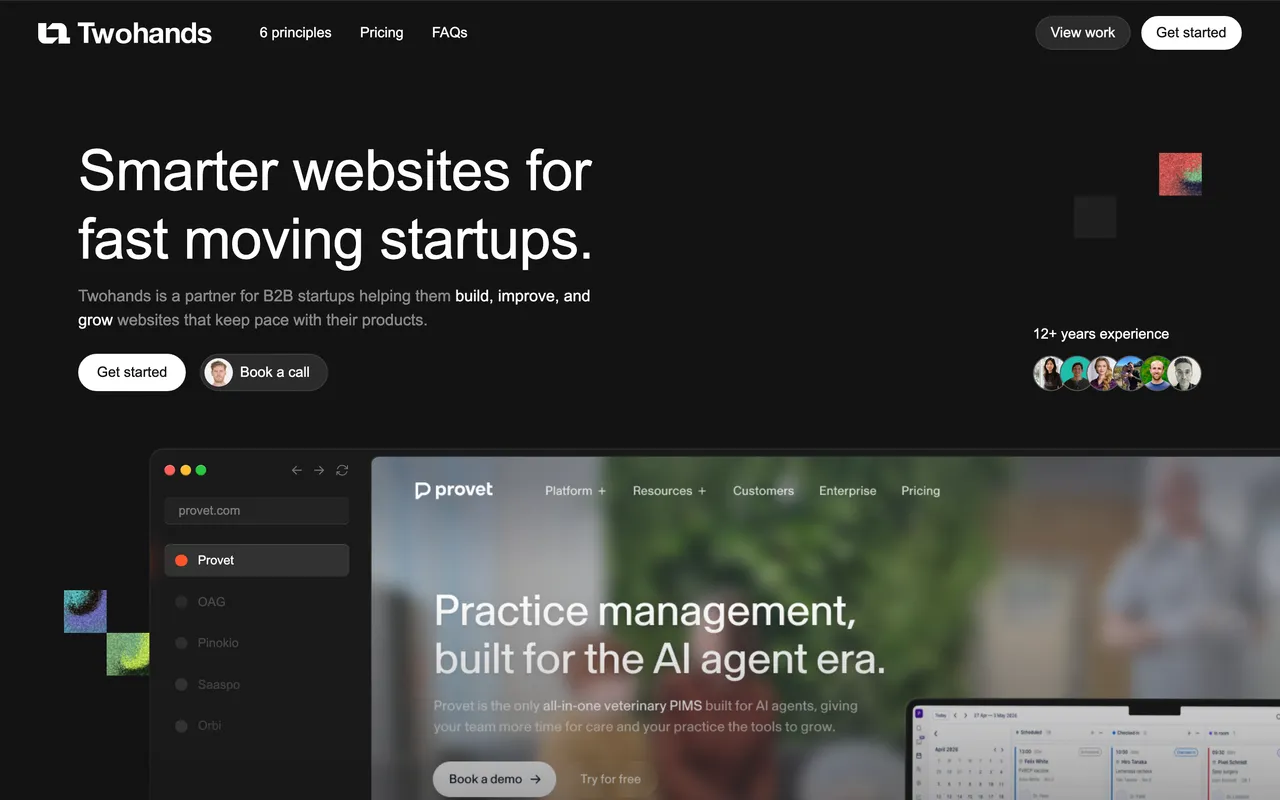 Two Hands website
