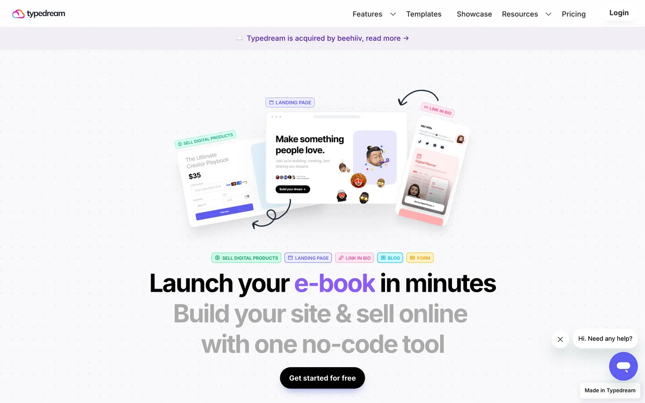 Typedream website