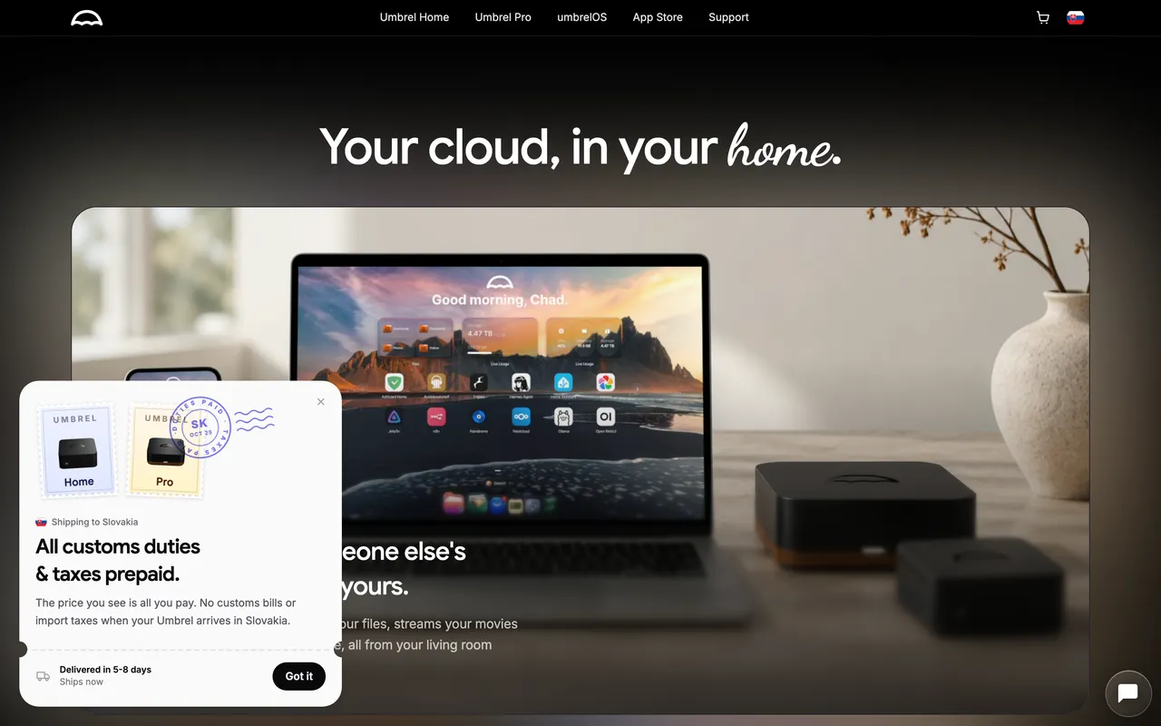 Umbrel website