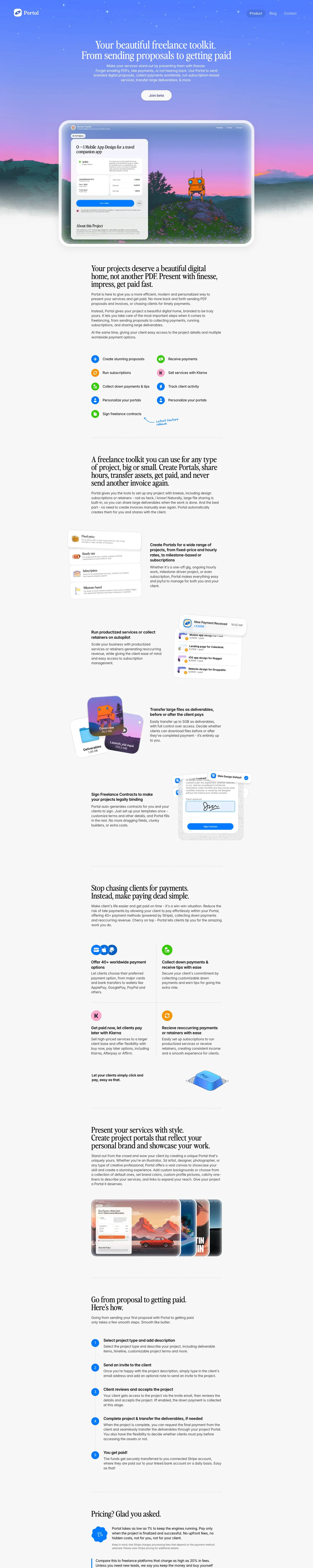 Full-page screenshot of Portal (useportal.net)