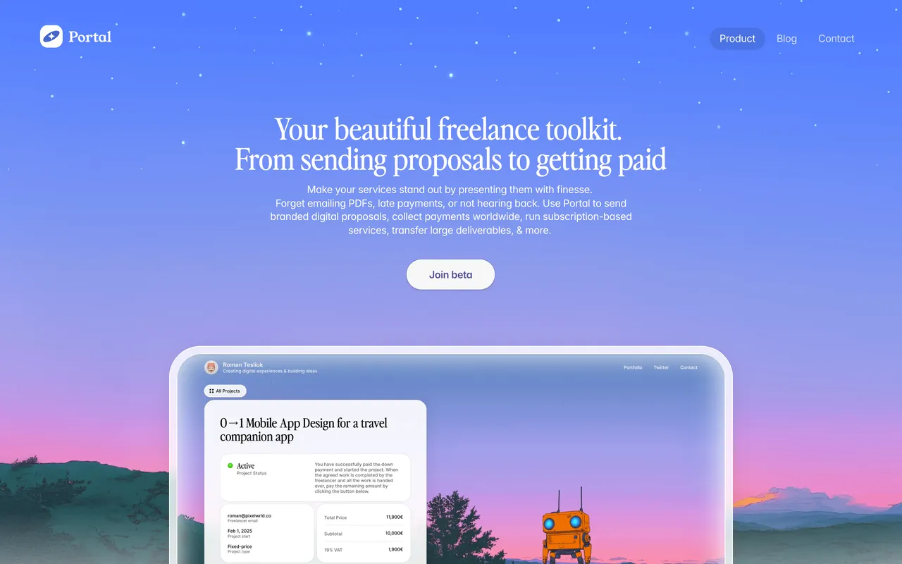 Portal website