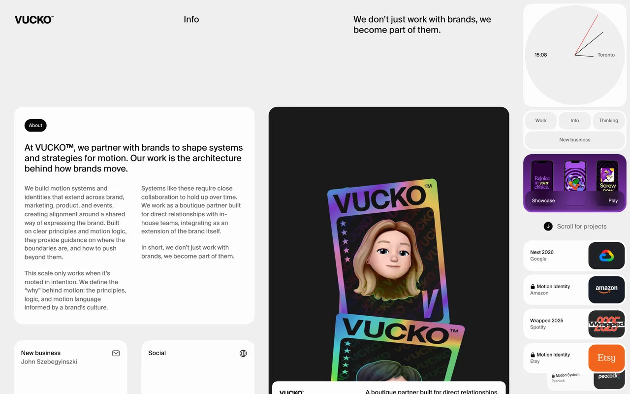 Vucko website