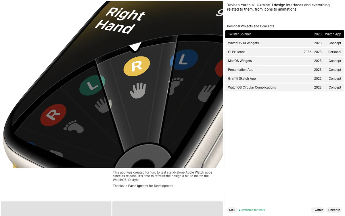 Yevhen Yurchuk website