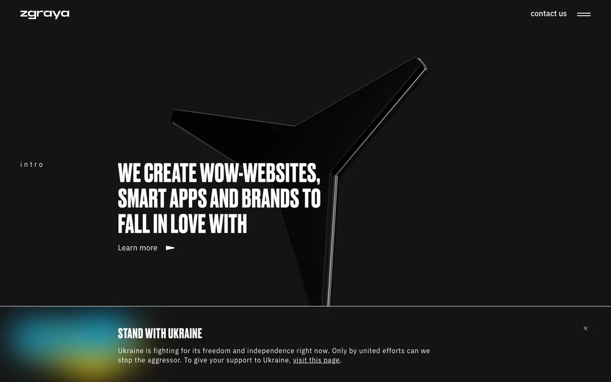 Zgraya. A full-service digital agency. website